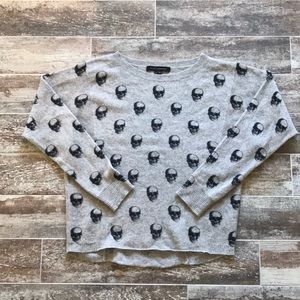 NWOT Skull Cashmere Dolman Sleeve Sweater SZ S